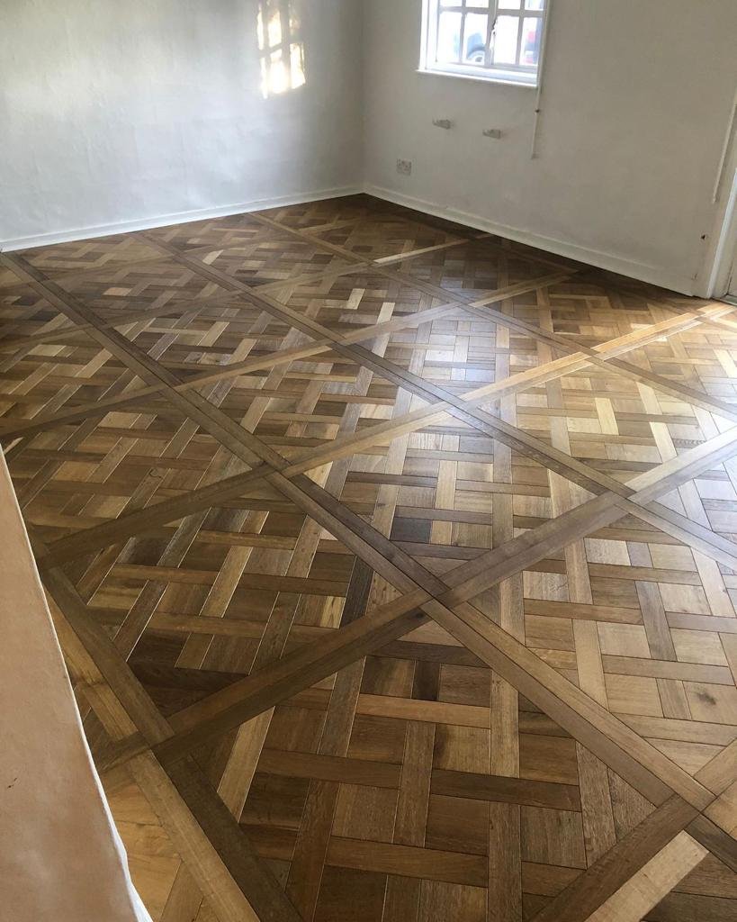 La Roche Chateau Engineered oak 800x800x20. Installed using a full glue down system over a flooring grade ply. Stunning finish adding a classic feel to a contemporary house in lewes.